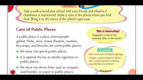 STD 2 / EVS / 4. CLEANLINESS AROUND US / HITESWI MA