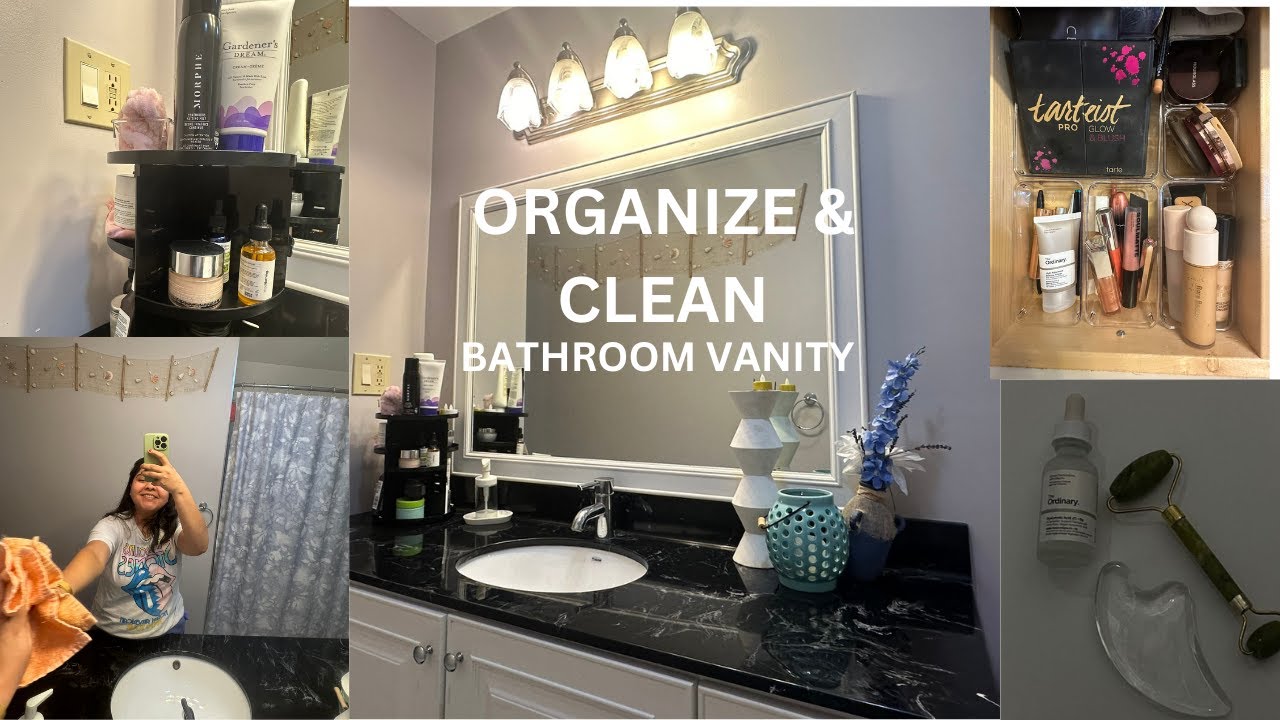 Organize and Clean Bathroom Vanity with me YouTube