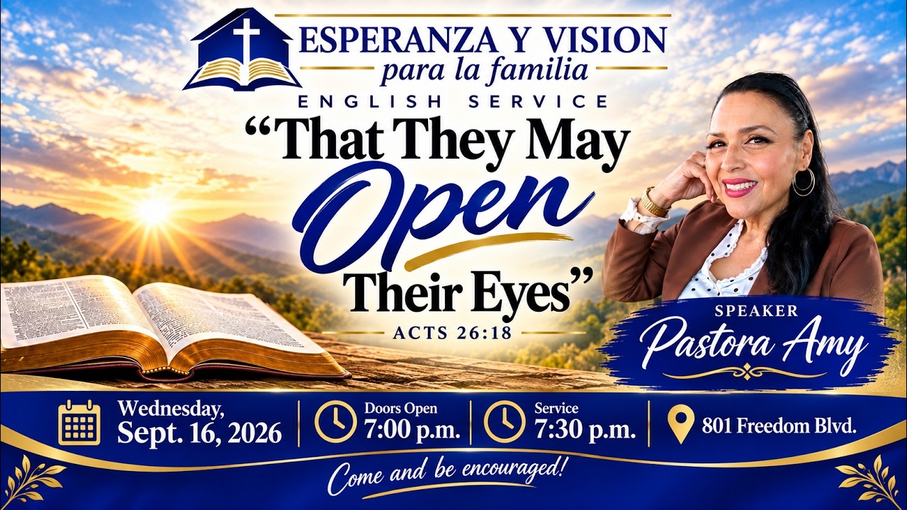 "THAT THEY MAY OPEN THEIR EYES"