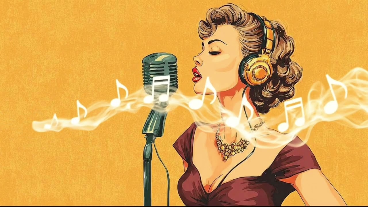 ✨ Vintage Jazz Singer - Elegant Retro Vibes | Timeless Style & Classic Music Inspiration 🎙️