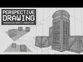 Perspective Drawing 11 - How To Construct Grids In Perspective