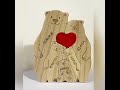 Bear Home-rompecabezas de madera personalizado, decoración