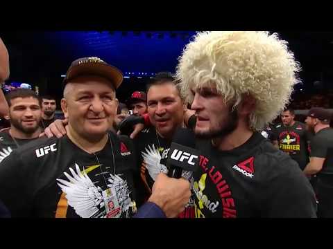 UFC 242: Khabib Nurmagomedov and Dustin Poirier Octagon Interviews