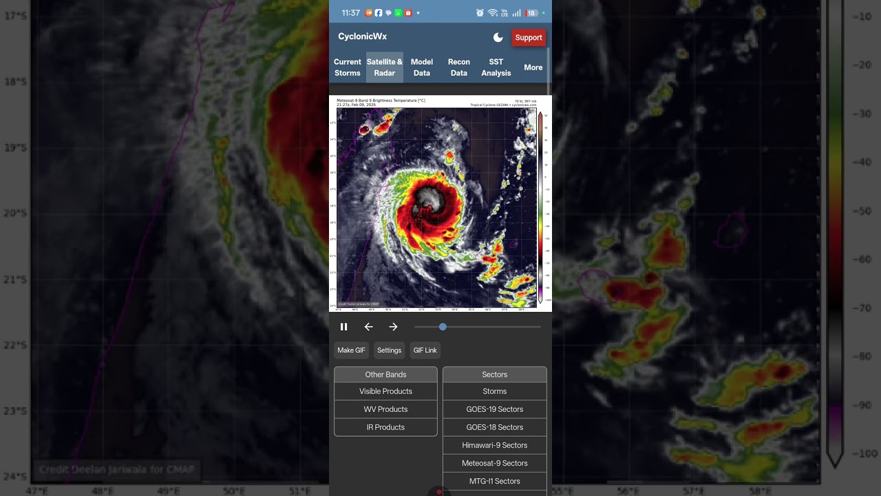 intense tropical cyclone Gezani #news #tropicalcyclone