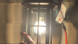 Outdoor Wall Light fixture that looks like a lantern with GFCI Outlet