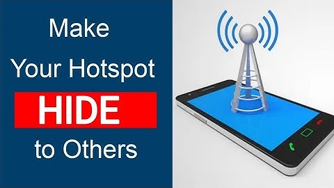 How to Hide Hotspot Wi-Fi Signal | Hotspot Wi-Fi ko on karke hide kaise kare