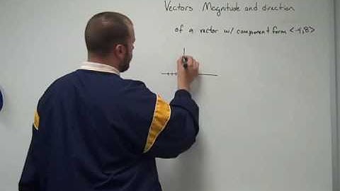 Vectors Magnitude and Direction