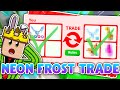 TRADING MY NEON FROST DRAGON (ADOPT ME ROBLOX)