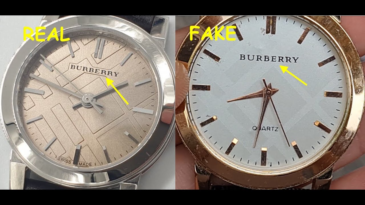 Burberry watch real vs fake. How to spot fake Burberry wrist watches 