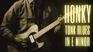 Honky Tonk 12 Bar Blues Backing Track | Guitar & Piano in E Minor