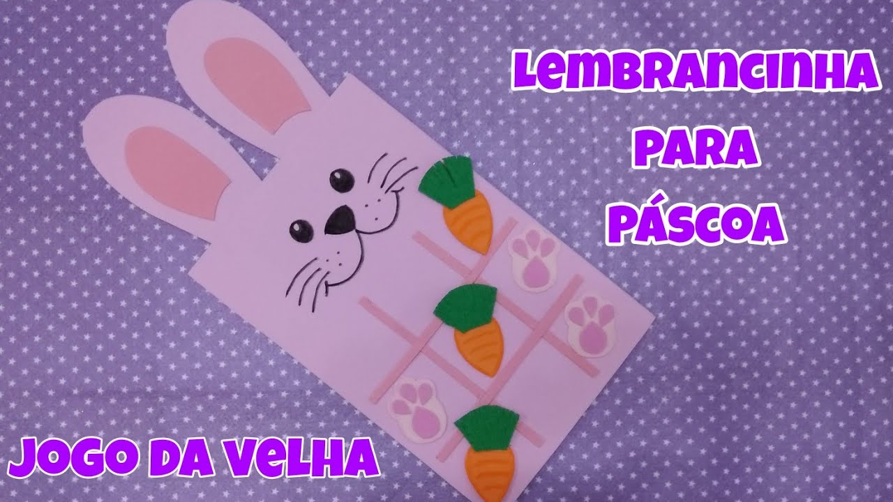 Coelho da Velha - Jogo da Velha de Coelho 15cm - Páscoa