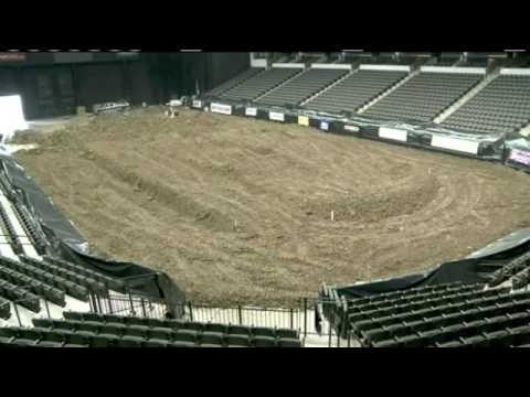 Building an Arenacross Track at the Sears Centre