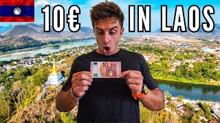 What do I buy with €10 in LAOS 🇱🇦 in LUANG PRABANG