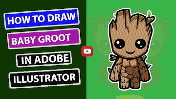 How to Draw in Baby Groot in Adobe Illustrator