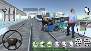 3D Driving class # 91- Kids school bus Double grass bus public train # Car games # Android gameplay screenshot 3