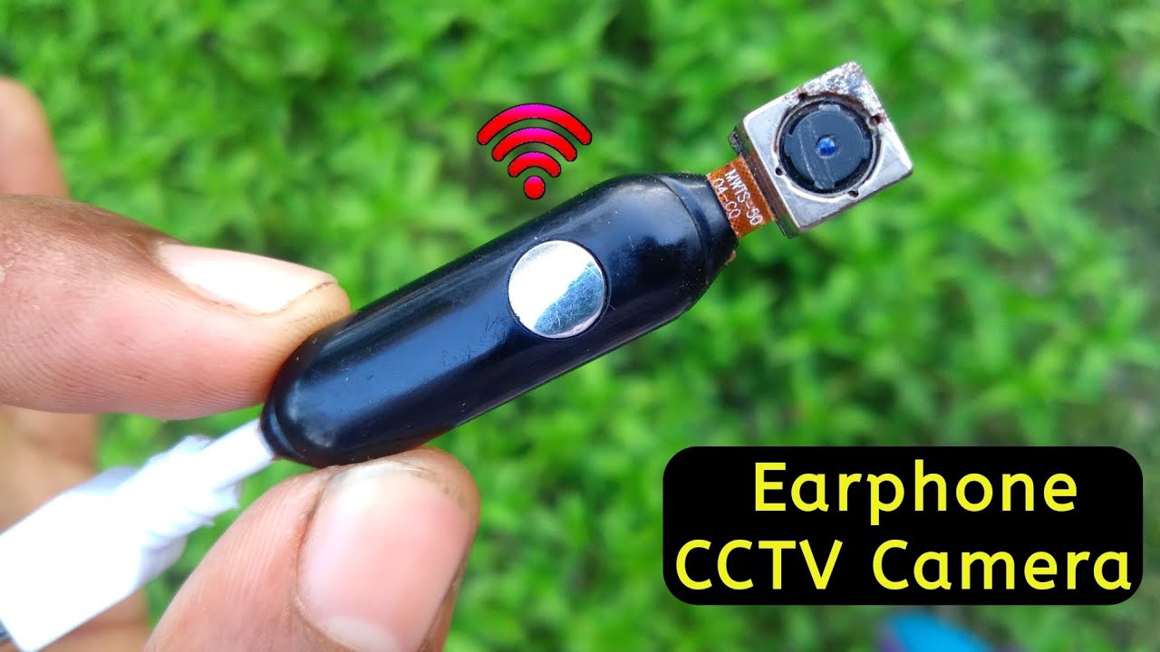 Spy cctv camera using old earphones | Earphone camera.