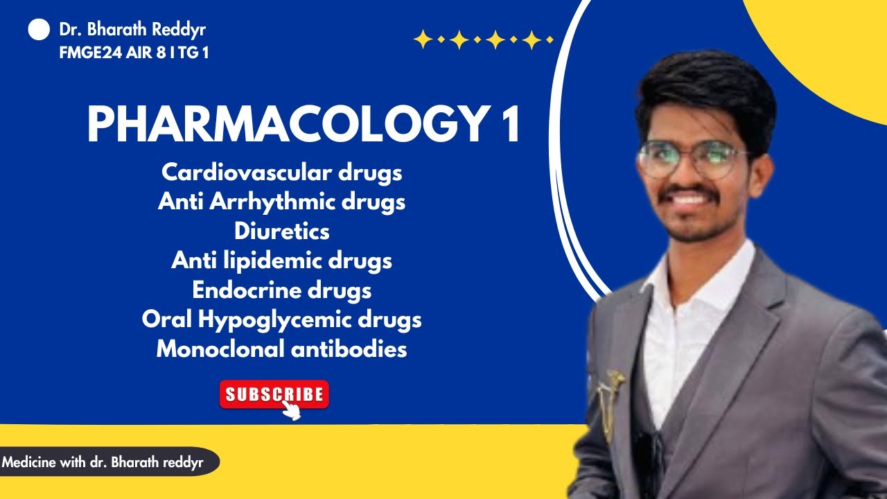 Rapid Revision PHARMACOLOGY PART 1 | FMGE JUNE 2026 | NEET PG | DR ...
