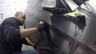 Vinyl Wrap Black on a BMW X3