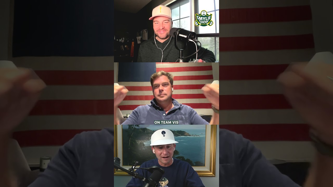 Keith Mitchell on proper visor placement: #golf #pgatour #smylieshow