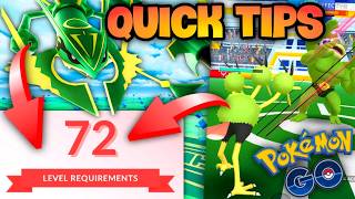 Level 71 Quick Tips 200 Super Effective In Minutes & Mega Rayquaza For Stardust Pokemon Go News