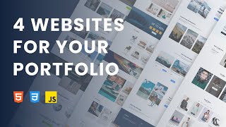Build 4 Impressive Portfolio Projects with HTML, CSS, and JavaScript