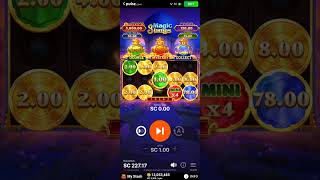 MEGA FEATURE ON NEW GAME 3 MAGIC LAMPS!! OVER 200X!! #bigwin #onlineslots #pulsz screenshot 2