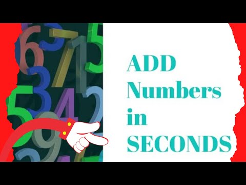 HOW to ADD BIG NUMBERS in seconds | Mental Maths