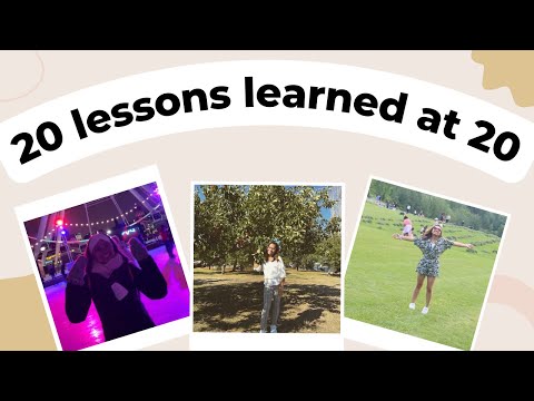20 things i learned at 20 years old