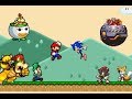 Youtube Thumbnail Super Mario vs Sonic the Hedgehog