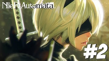 Nier: Automata Walkthrough PART 2 - City Ruins & Desert Housing (PS4 1080p)