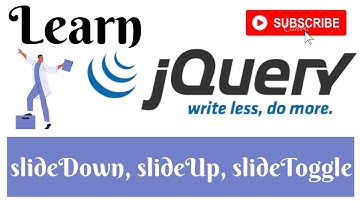 jQuery Lecture - 13 slideUp , slideDown & SlideToggle Tutorial in Hindi / Urdu