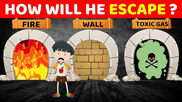 How Will He Escape? | Answer 3 Riddles Correctly to Escape the Maze | Escape Mystery Riddles