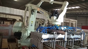Green Bricks loading robot
