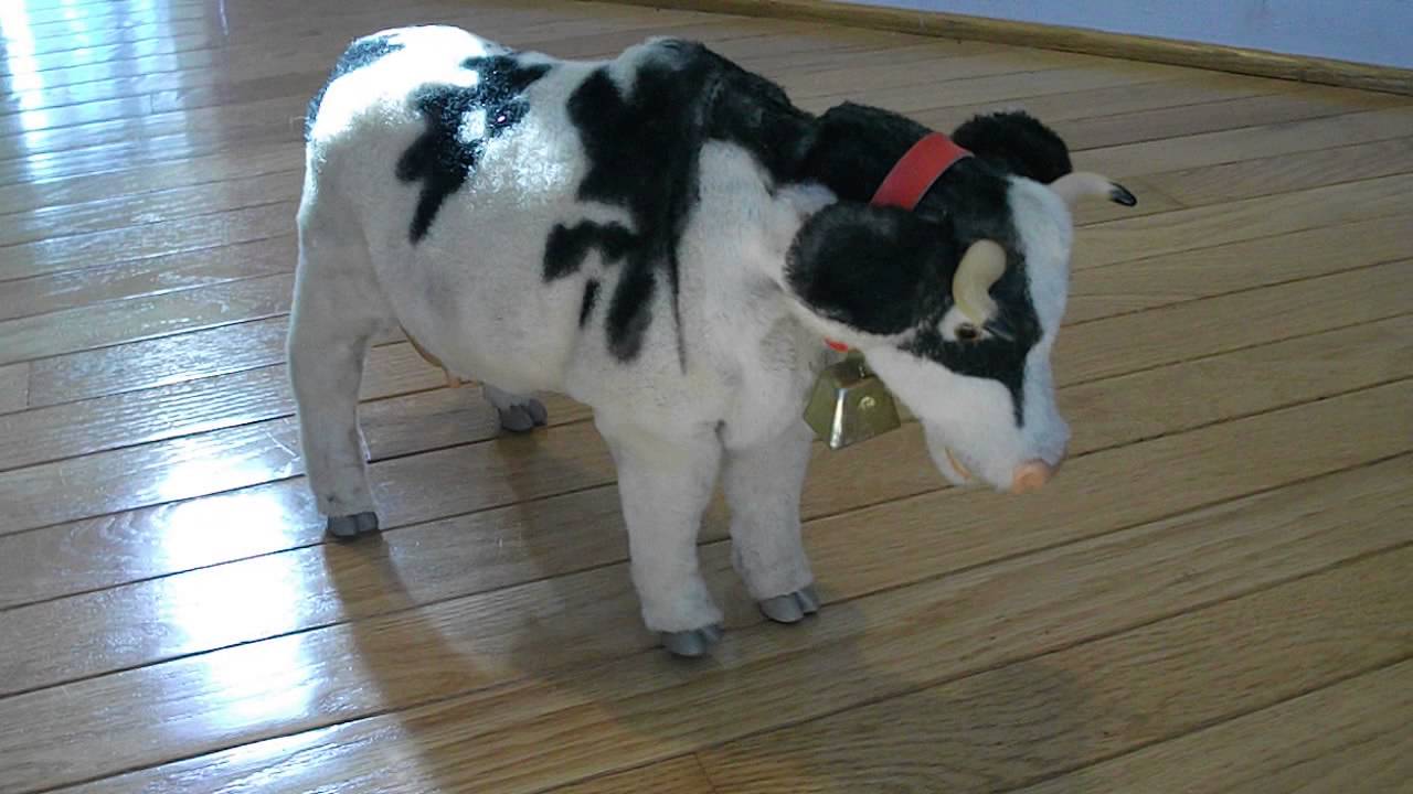 toy cow that moos and walks