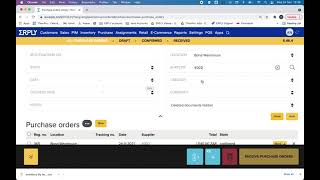 How to search for and locate previous Purchase Orders in ERPLY Back Office