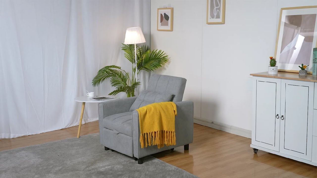 Aiho Convertible Sleeper Chair for 3 Different Use s