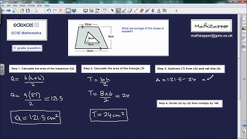 GCSE Mathematics (Edexel) Area of a trapezium