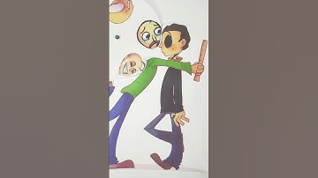 baldi basics in behavior guess the face puzzle #shorts #viral #art #baldisbasics