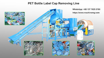 Label cap remover for plastic bottles/PET bottle label remover/cap remover