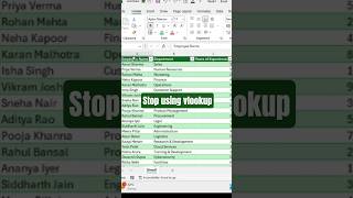 Stop Using VLOOKUP ❌ Use XLOOKUP Instead 🔥 Excel Trick