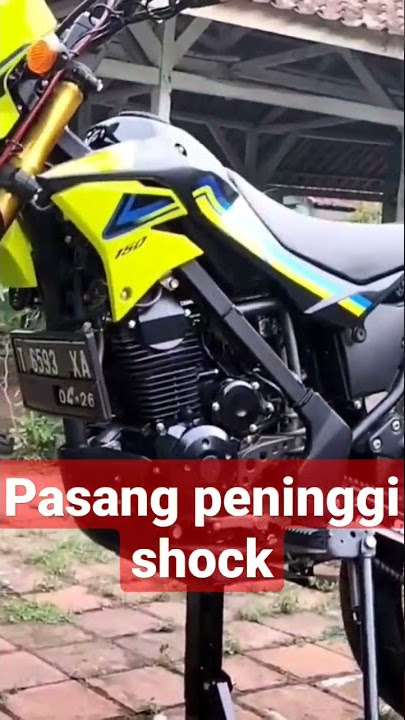 Tutorial !! memasang peninggi shock belakang klx d-tracker