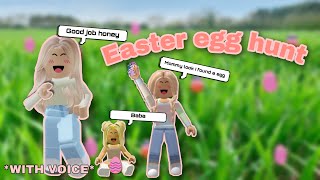 Easter egg hunt🐣🐰.| Bloxburg| Roleplay| * WITH VOICE*.| Layla’s world.💛
