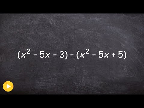 Video: Hvordan trækker man polynomier fra?