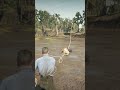 RDR2 Lion Attack! 🦁 Human vs Beast Epic Moment #shorts #gaming #viral #trending