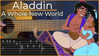 Aladdin - A Whole New World (Simple Guitar Tab)