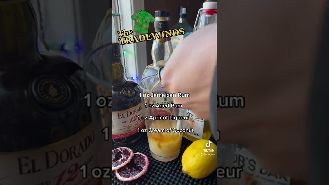 The Tradewinds - Easy Tiki Cocktail Recipe