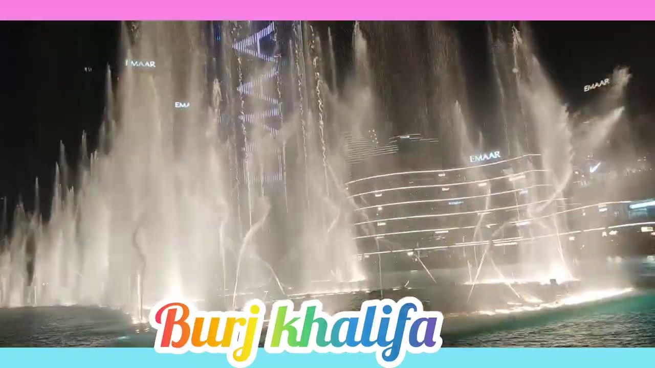 Burj khalifa Vlog water magic show #watermagicshow #watershow #burjkhalifa #burjkalifamagicshow #vir