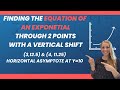 Writing an Exponential Equation Through 2 Points with a Horizontal Asymptote