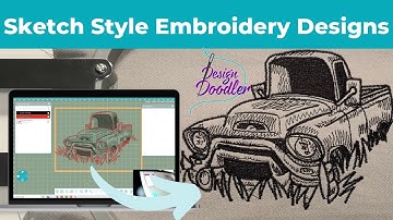 Sketch Style Embroidery Designs Made Easy  - Design Doodler Software