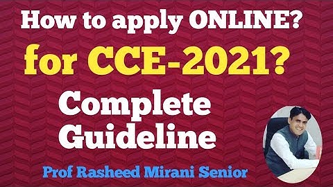How to apply ONLINE for CCE-2021 || Combined Competitive Exams 2021 || SPSC